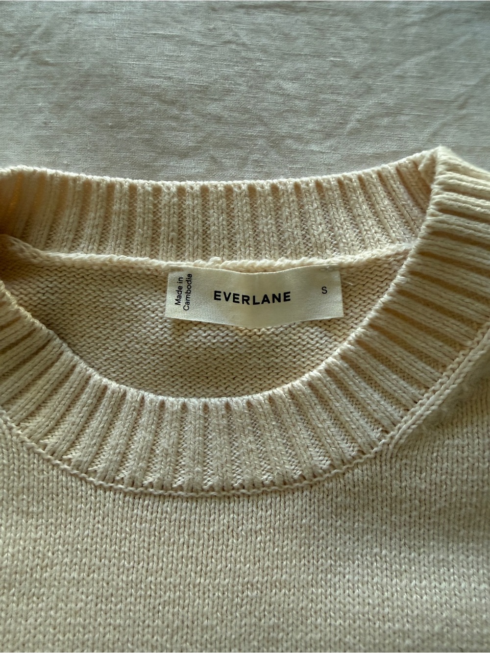 Everlane Boxy Sweater (Canvas) - Picture 3 of 6